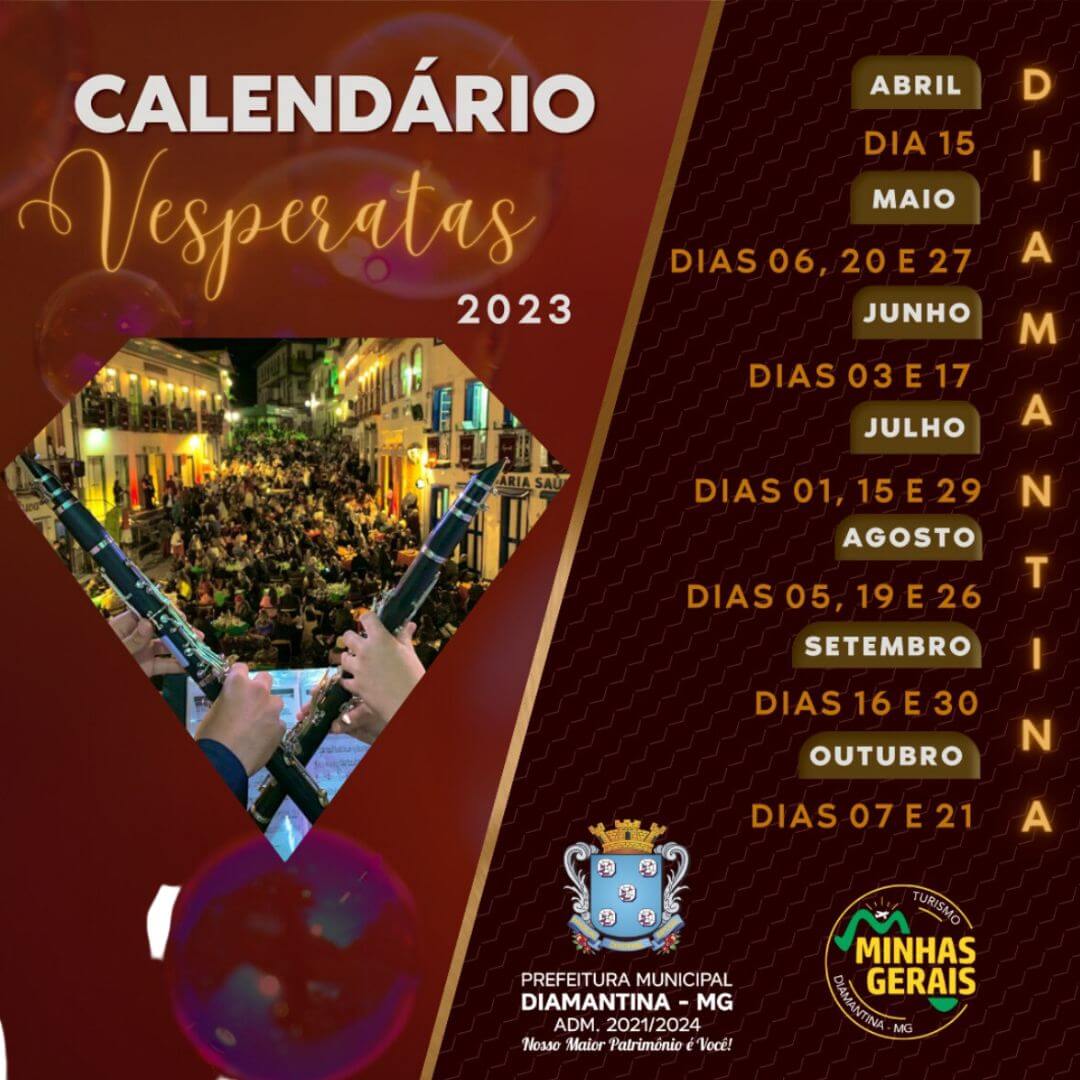 Datas Vesperatas Diamantina 2023
