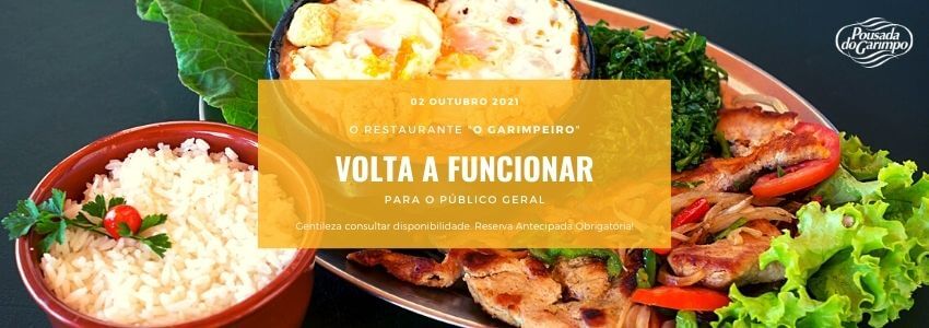 Comunicado atualizado Reabertura do restaurante O Garimpeiro para público geral