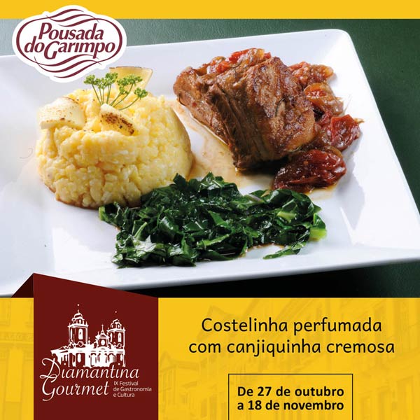 Prato da Pousada do Garimpo Diamantina Gourmet 2018