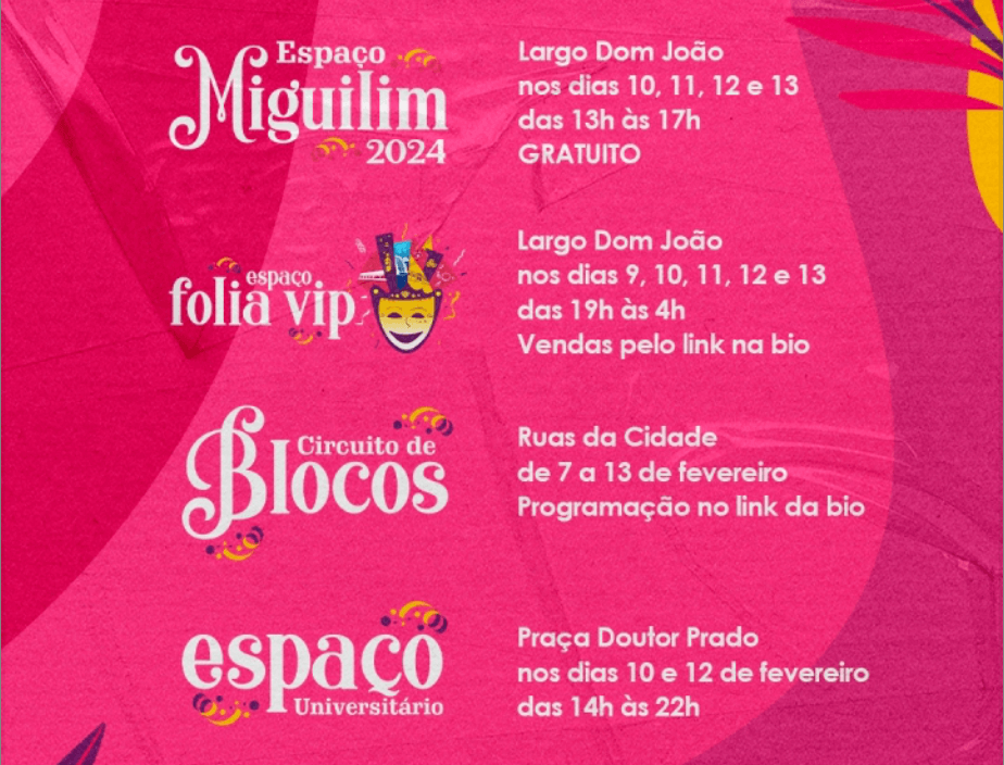 espaços carnaval diamantina 2024