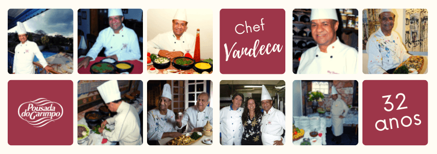 Chef Vandeca 32 anos na Pousada do Garimpo